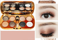 HKM-801107 LED Bear Bear 8-Color Pearly and Matte Eyeshadow Palette - 10g