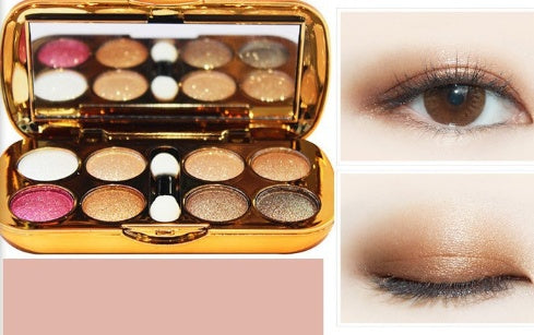HKM-801107 LED Bear Bear 8-Color Pearly and Matte Eyeshadow Palette - 10g
