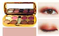 HKM-801107 LED Bear Bear 8-Color Pearly and Matte Eyeshadow Palette - 10g