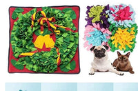 HKM-702931 Christmas Bell Pet Sniffing Mat for Dogs - 70cm×70cm, Machine Washable