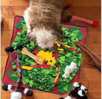 HKM-702931 Christmas Bell Pet Sniffing Mat for Dogs - 70cm×70cm, Machine Washable