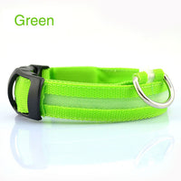 HKM-801427 LED Safety Dog Collar - Rechargeable, Waterproof, Multi-Color Light Modes for Nighttime Visibility and Fashion