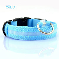 HKM-801427 LED Safety Dog Collar - Rechargeable, Waterproof, Multi-Color Light Modes for Nighttime Visibility and Fashion