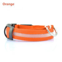 HKM-801427 LED Safety Dog Collar - Rechargeable, Waterproof, Multi-Color Light Modes for Nighttime Visibility and Fashion