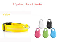 HKM-801427 LED Safety Dog Collar - Rechargeable, Waterproof, Multi-Color Light Modes for Nighttime Visibility and Fashion