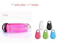HKM-801427 LED Safety Dog Collar - Rechargeable, Waterproof, Multi-Color Light Modes for Nighttime Visibility and Fashion