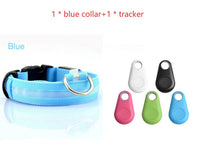 HKM-801427 LED Safety Dog Collar - Rechargeable, Waterproof, Multi-Color Light Modes for Nighttime Visibility and Fashion