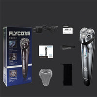 HKM-904851 Electric Rotary Shaver with Rechargeable Battery and Body Wash Cleaning Method