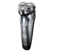 HKM-904851 Electric Rotary Shaver with Rechargeable Battery and Body Wash Cleaning Method