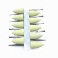 HKM-183379 Silicone Grinding Heads Set with Diamond Powder for Dental Polishing and Grinding - 10 Pieces