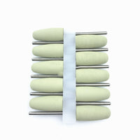 HKM-183379 Silicone Grinding Heads Set with Diamond Powder for Dental Polishing and Grinding - 10 Pieces