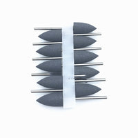 HKM-183379 Silicone Grinding Heads Set with Diamond Powder for Dental Polishing and Grinding - 10 Pieces