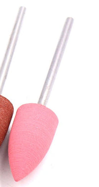HKM-183379 Silicone Grinding Heads Set with Diamond Powder for Dental Polishing and Grinding - 10 Pieces