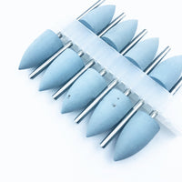 HKM-183379 Silicone Grinding Heads Set with Diamond Powder for Dental Polishing and Grinding - 10 Pieces