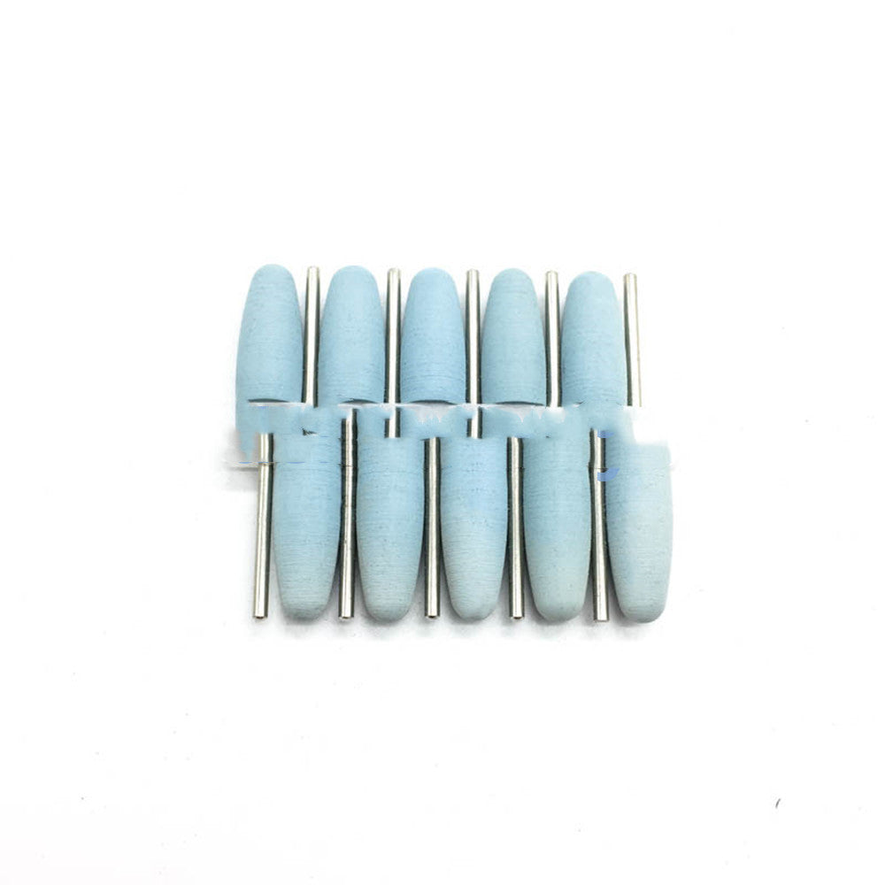 HKM-183379 Silicone Grinding Heads Set with Diamond Powder for Dental Polishing and Grinding - 10 Pieces