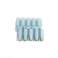 HKM-183379 Silicone Grinding Heads Set with Diamond Powder for Dental Polishing and Grinding - 10 Pieces