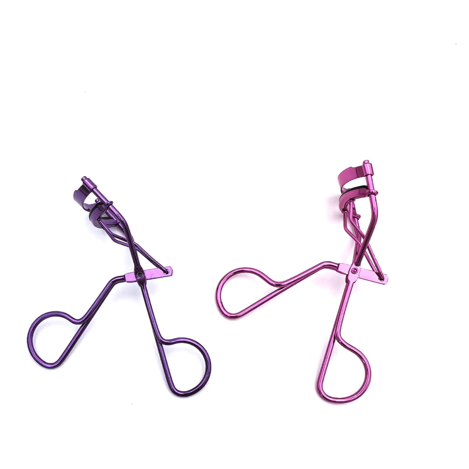 HKM-815763 Stainless Steel Eyelash Curler with Wide Angle Design - Available in Blue and Pink