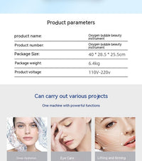 HKM-659027 3-in-1 Oxygen Rejuvenation Beauty Device with RF, Bubble, and Ultrasonic Functions