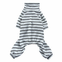 HKM-348627 Striped Summer Pajamas for Dogs - Lightweight Polyester Pet Clothing in Various Sizes