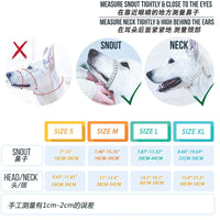 HKM-242707 Reflective Nylon Dog Muzzle for Anti-Barking and Anti-Biting ¨C Sizes S, M, L, XL in Red, Blue, and Orange