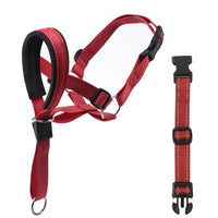 HKM-242707 Reflective Nylon Dog Muzzle for Anti-Barking and Anti-Biting ¨C Sizes S, M, L, XL in Red, Blue, and Orange
