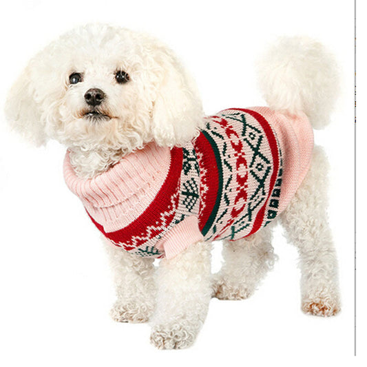 HKM-232211 Leaf Pattern Casual Pet Sweater in Various Colors for Comfort and Style