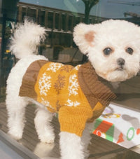 HKM-232211 Leaf Pattern Casual Pet Sweater in Various Colors for Comfort and Style
