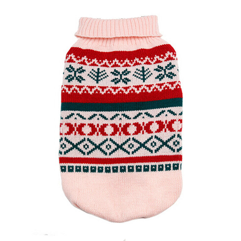 HKM-232211 Leaf Pattern Casual Pet Sweater in Various Colors for Comfort and Style