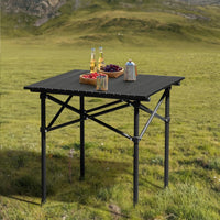 HKM-649747 Compact 50x50x50cm Black Folding Camping Table