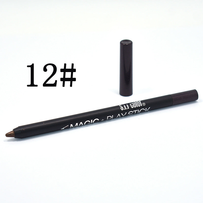 HKM-334611 12 Color Pearl Eyeliner Pencil Set for Versatile Eye Looks