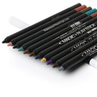 HKM-334611 12 Color Pearl Eyeliner Pencil Set for Versatile Eye Looks