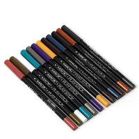 HKM-334611 12 Color Pearl Eyeliner Pencil Set for Versatile Eye Looks
