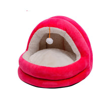 HKM-786067 Cozy Multi-Color Pet Nest with Soft Shu Cotton Velvet Interior