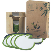 HKM-107219 Bamboo Fiber Makeup Remover Set - 12 to 16 Reusable Velvet Cotton Pads for Gentle Cleansing