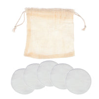HKM-107219 Bamboo Fiber Makeup Remover Set - 12 to 16 Reusable Velvet Cotton Pads for Gentle Cleansing