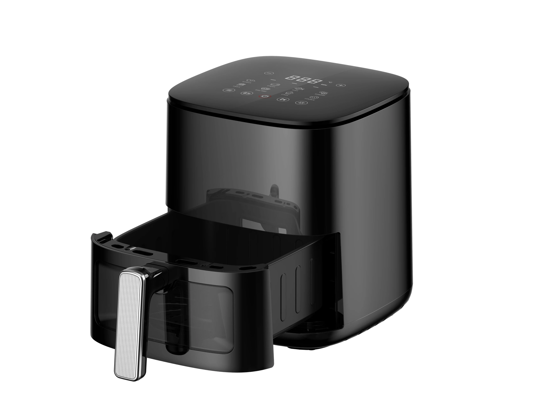 KTX-384531 Adjustable Thermostat Electric Air Fryer with Non-Stick Surface, 80-200℃ Temperature Control