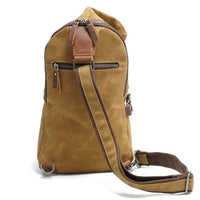 HKM-189523 Casual Vintage Batik Canvas Crossbody Chest Bag with Large Capacity