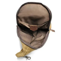HKM-189523 Casual Vintage Batik Canvas Crossbody Chest Bag with Large Capacity