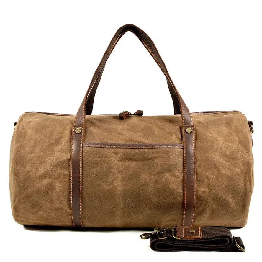 HKM-612755 Retro Handheld Large Capacity Waterproof Travel Gym Bag - Duffle Style with Zip Closure, Multiple Colours Available