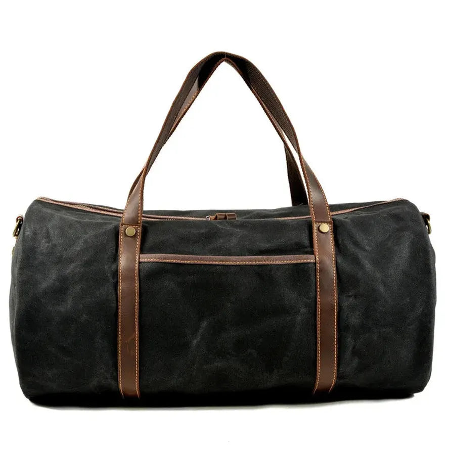 HKM-612755 Retro Handheld Large Capacity Waterproof Travel Gym Bag - Duffle Style with Zip Closure, Multiple Colours Available