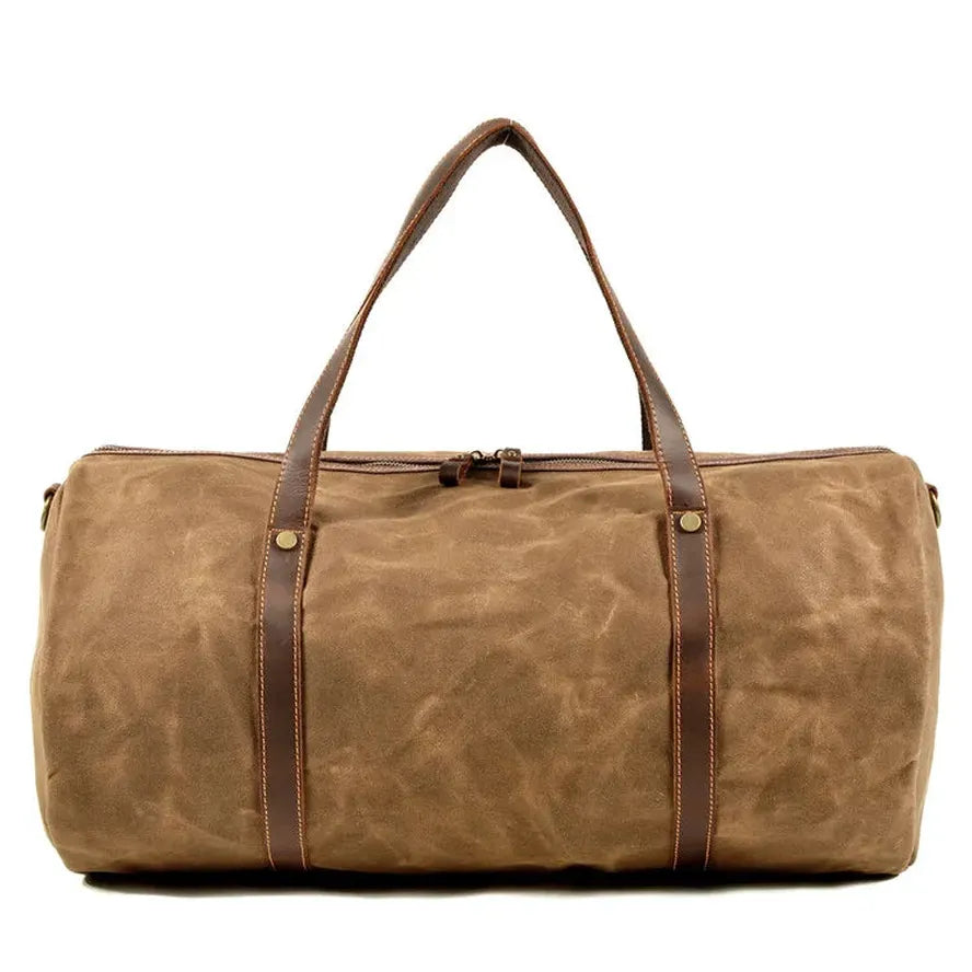 HKM-612755 Retro Handheld Large Capacity Waterproof Travel Gym Bag - Duffle Style with Zip Closure, Multiple Colours Available