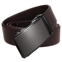 HKM-913555 Men's Casual Cowhide Automatic Buckle Belt with First Layer Leather
