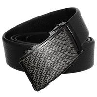 HKM-913555 Men's Casual Cowhide Automatic Buckle Belt with First Layer Leather