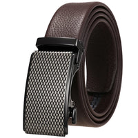 HKM-913555 Men's Casual Cowhide Automatic Buckle Belt with First Layer Leather