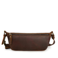 HKM-943187 Vintage Leather Chest Bag for Men, Stylish Messenger Design