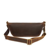 HKM-943187 Vintage Leather Chest Bag for Men, Stylish Messenger Design
