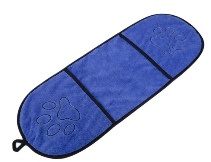 HKM-251795 Super Absorbent Dog Bath Towel - Polyester, Ideal for All Seasons, 23x65cm