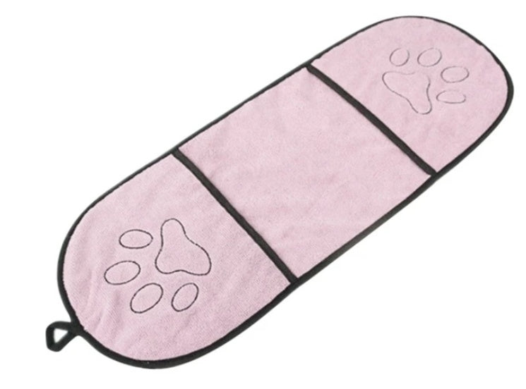 HKM-251795 Super Absorbent Dog Bath Towel - Polyester, Ideal for All Seasons, 23x65cm