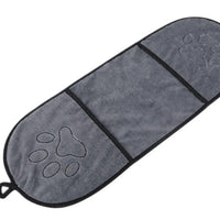 HKM-251795 Super Absorbent Dog Bath Towel - Polyester, Ideal for All Seasons, 23x65cm