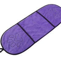 HKM-251795 Super Absorbent Dog Bath Towel - Polyester, Ideal for All Seasons, 23x65cm